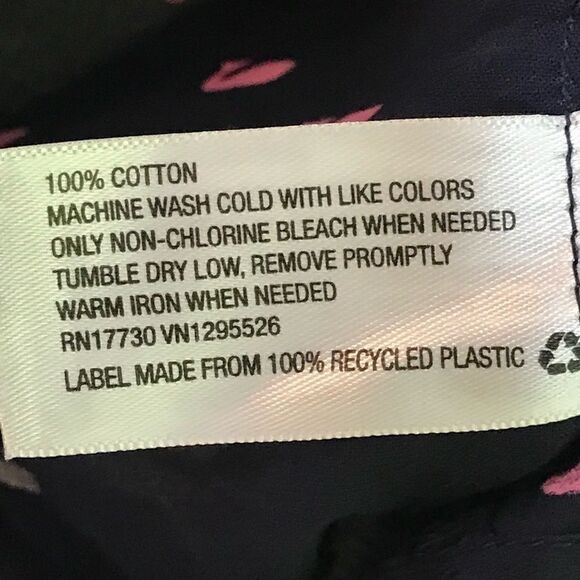 Merona Sz XS Print Whale Pink Shirt - Picture 5 of 5